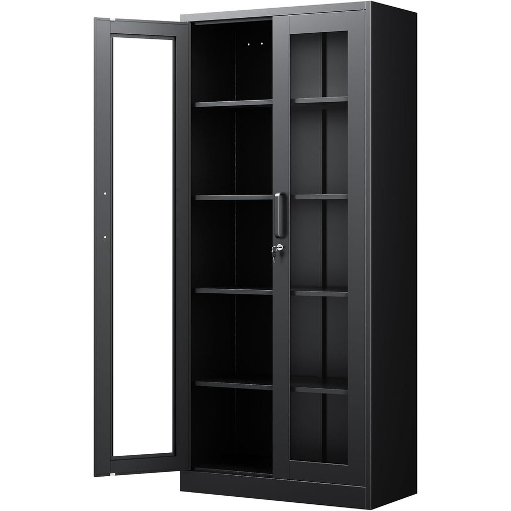Home & Hotel Textiles Private Limited - 71 Metal Glass Display Cabinet with
