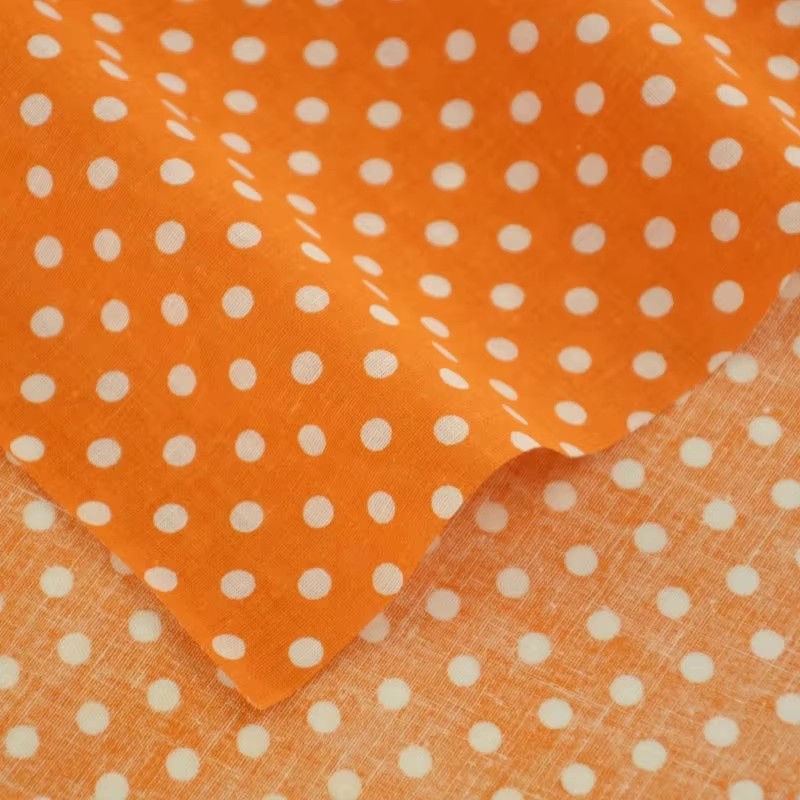 50X150CM White Orange Polka Do - Home Textiles Products reseña y precio