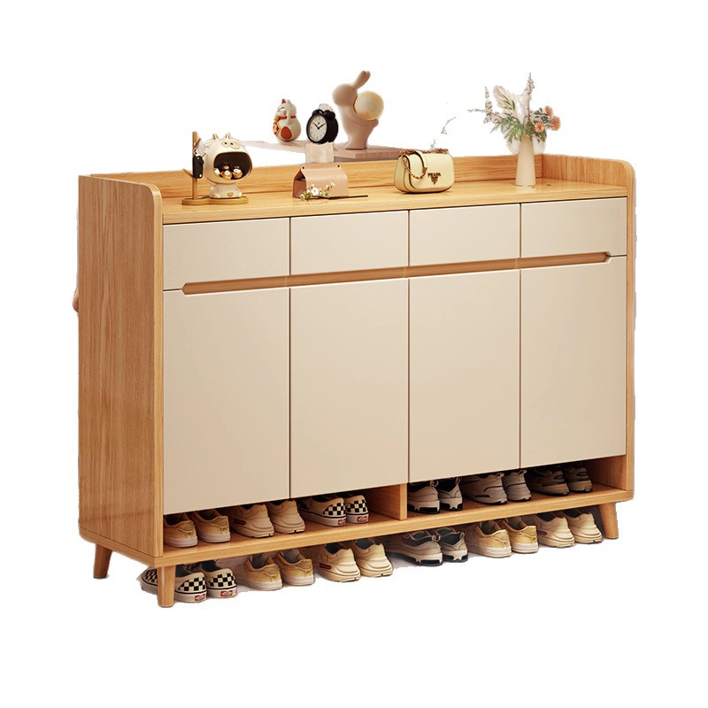 HYS solid wood shoe cabinet, e - Home & Hotel Textiles Private Limited reseña y precio