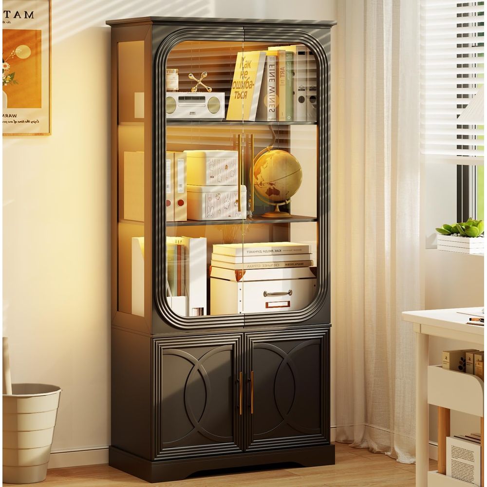 69 Tall Glass Display Cabinet  - Home & Hotel Textiles Private Limited reseña y precio