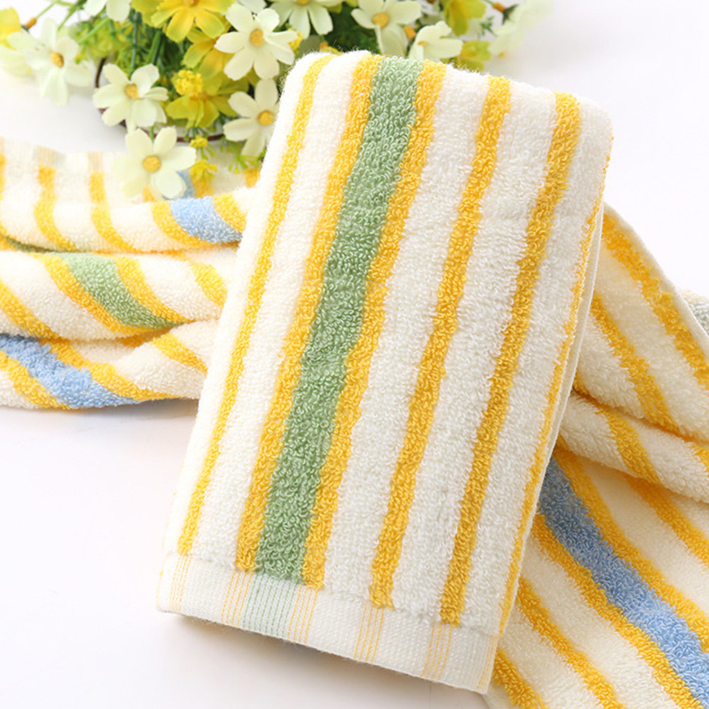 4Pcs Striped Cotton Hand Towel - Home Textiles Face Towel reseña y precio