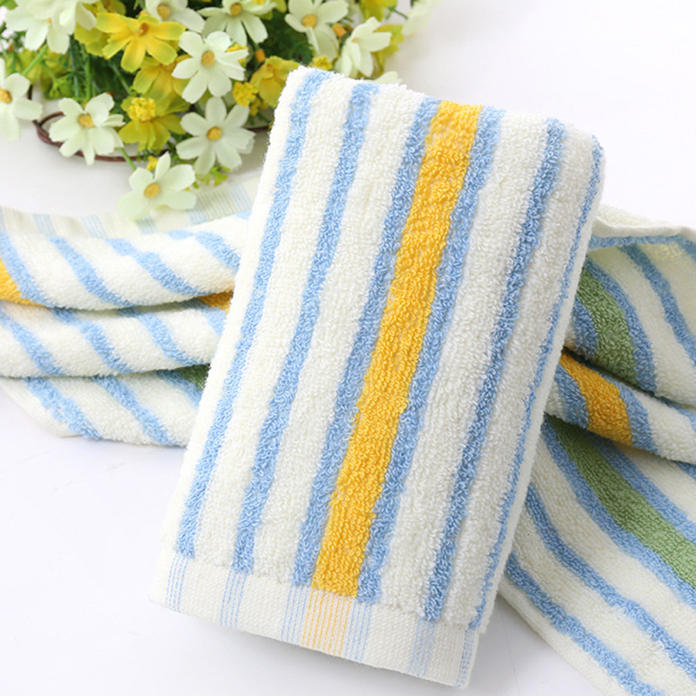 4Pcs Striped Cotton Hand Towel - Home Textiles Face Towel reseña y precio