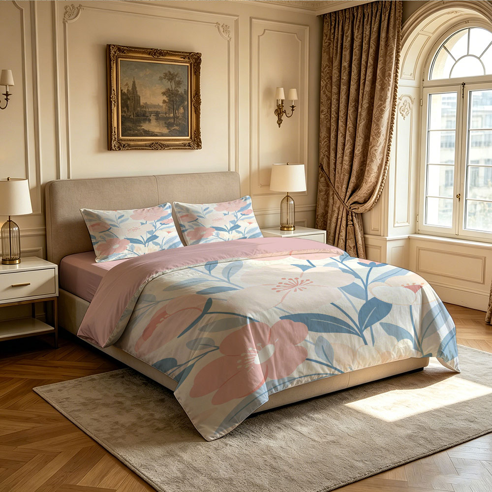 3pcs Floral Print Coreless Duv - Home Textiles Products reseña y precio