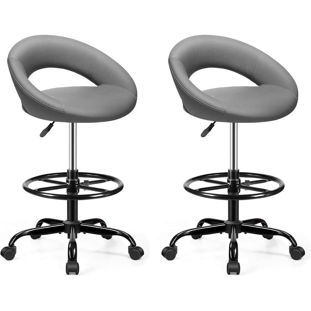 Gray 2-Pack Ergonomic PU Leath - Home & Hotel Textiles Private Limited reseña y precio