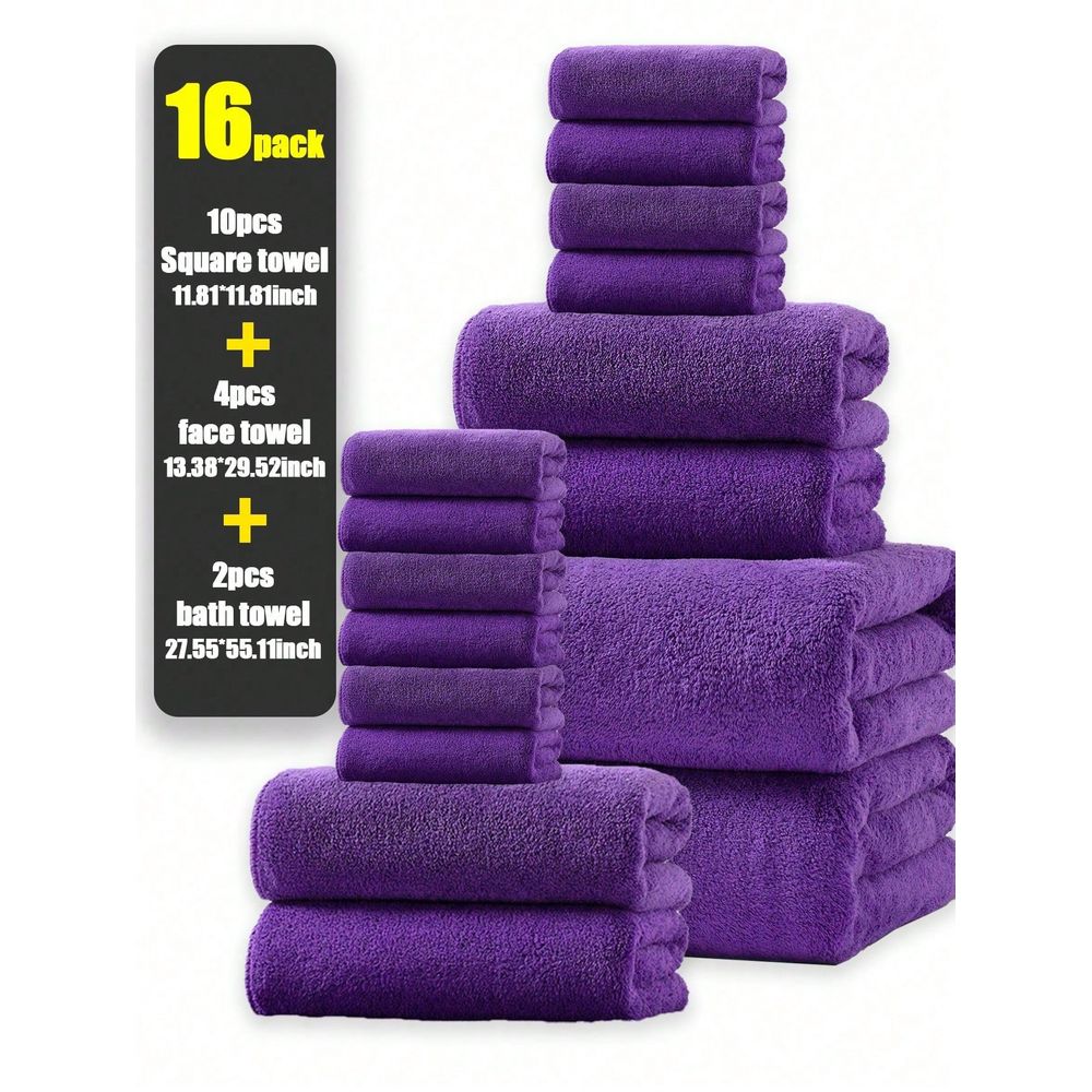 Coral Fleece Solid Color Towel - Home Textiles Face Towel reseña y precio