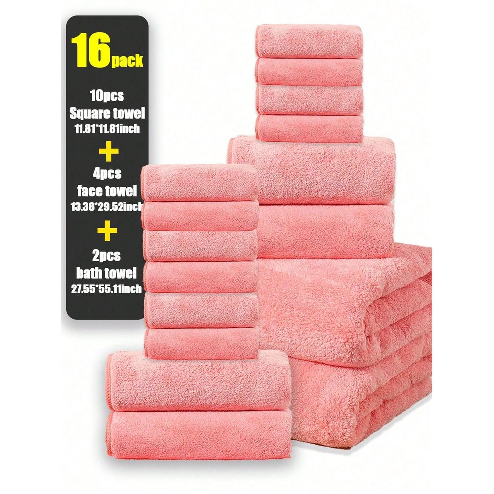 Coral Fleece Solid Color Towel - Home Textiles Face Towel reseña y precio