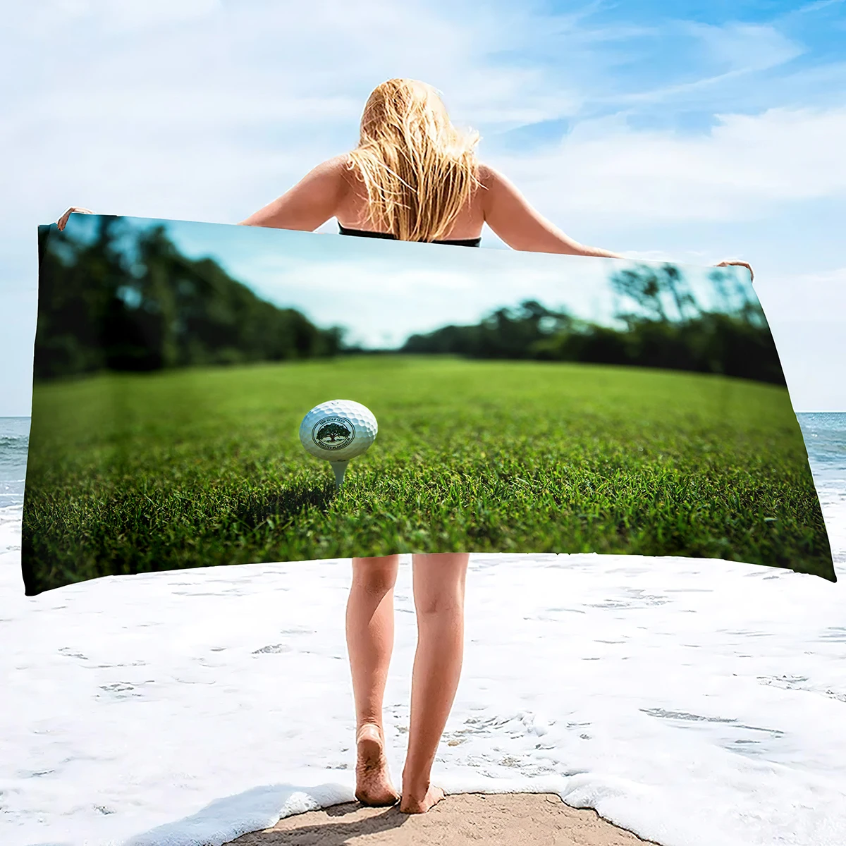 Sport Ball Golf Beach Towels,G - Home Textiles Face Towel reseña y precio