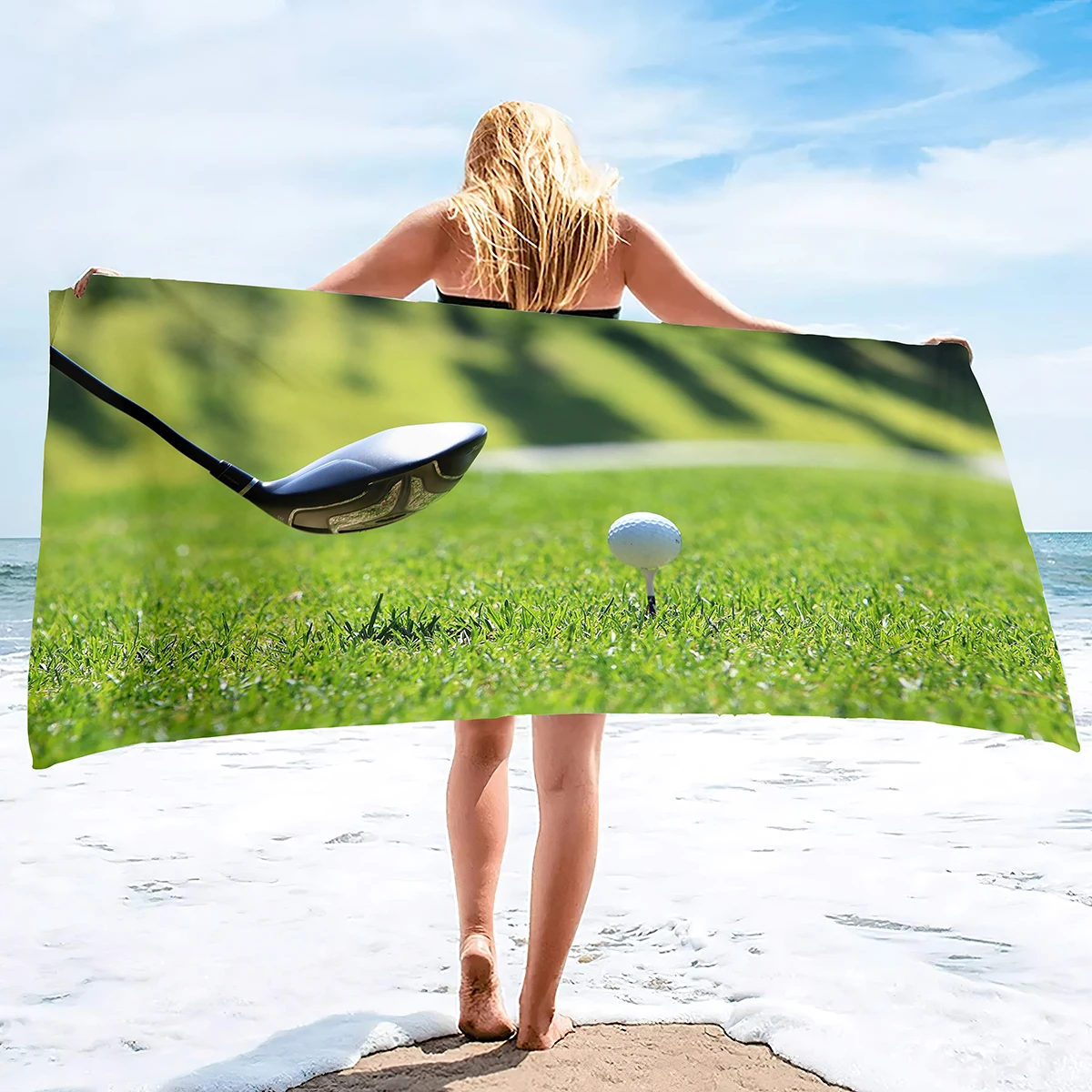 Sport Ball Golf Beach Towels,G - Home Textiles Face Towel reseña y precio