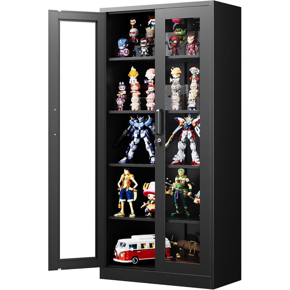 71 Metal Glass Display Cabinet - Home & Hotel Textiles Private Limited reseña y precio