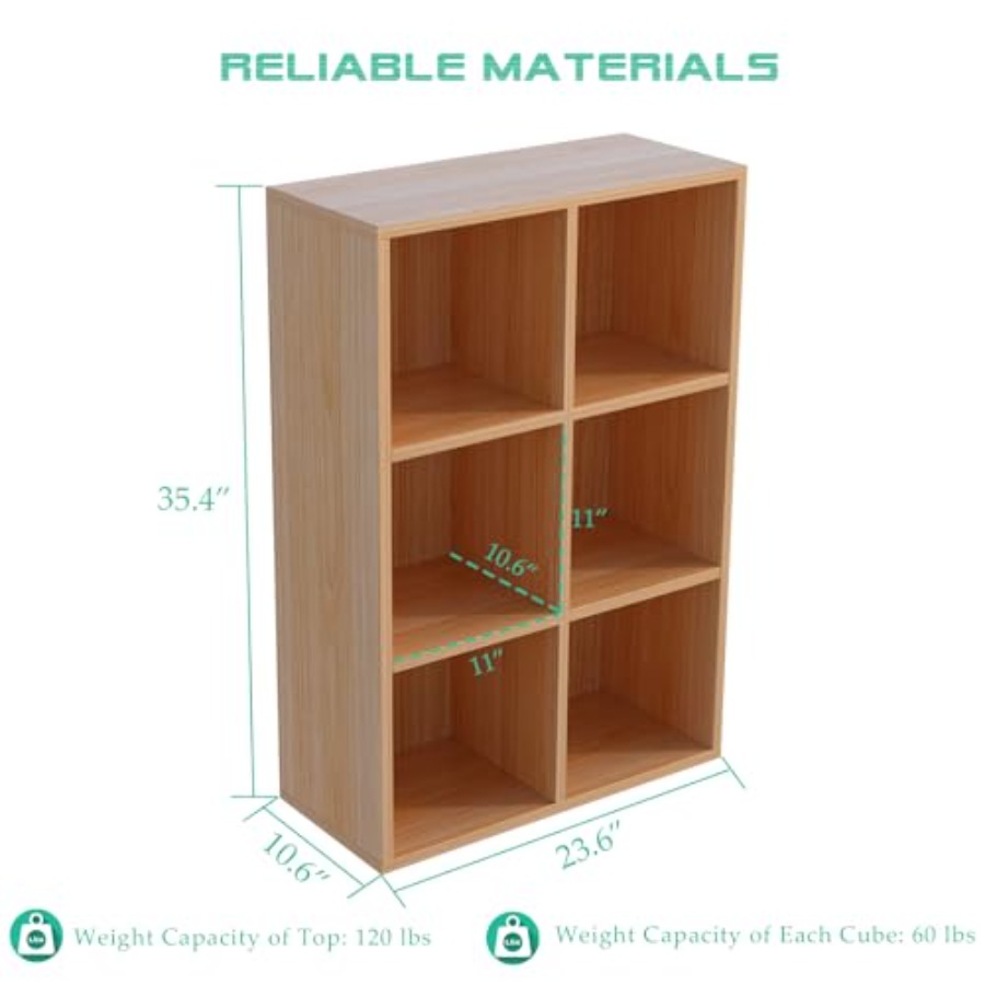 6-Cube Storage Shelf Bookcase  - Home & Hotel Textiles Private Limited reseña y precio