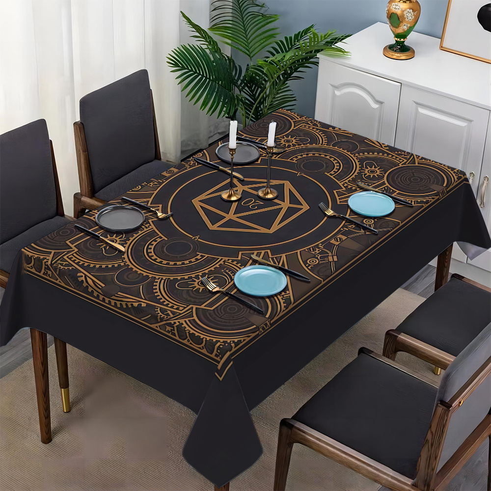 Steampunk Black Golden Gear Pa - Home Textiles Products reseña y precio