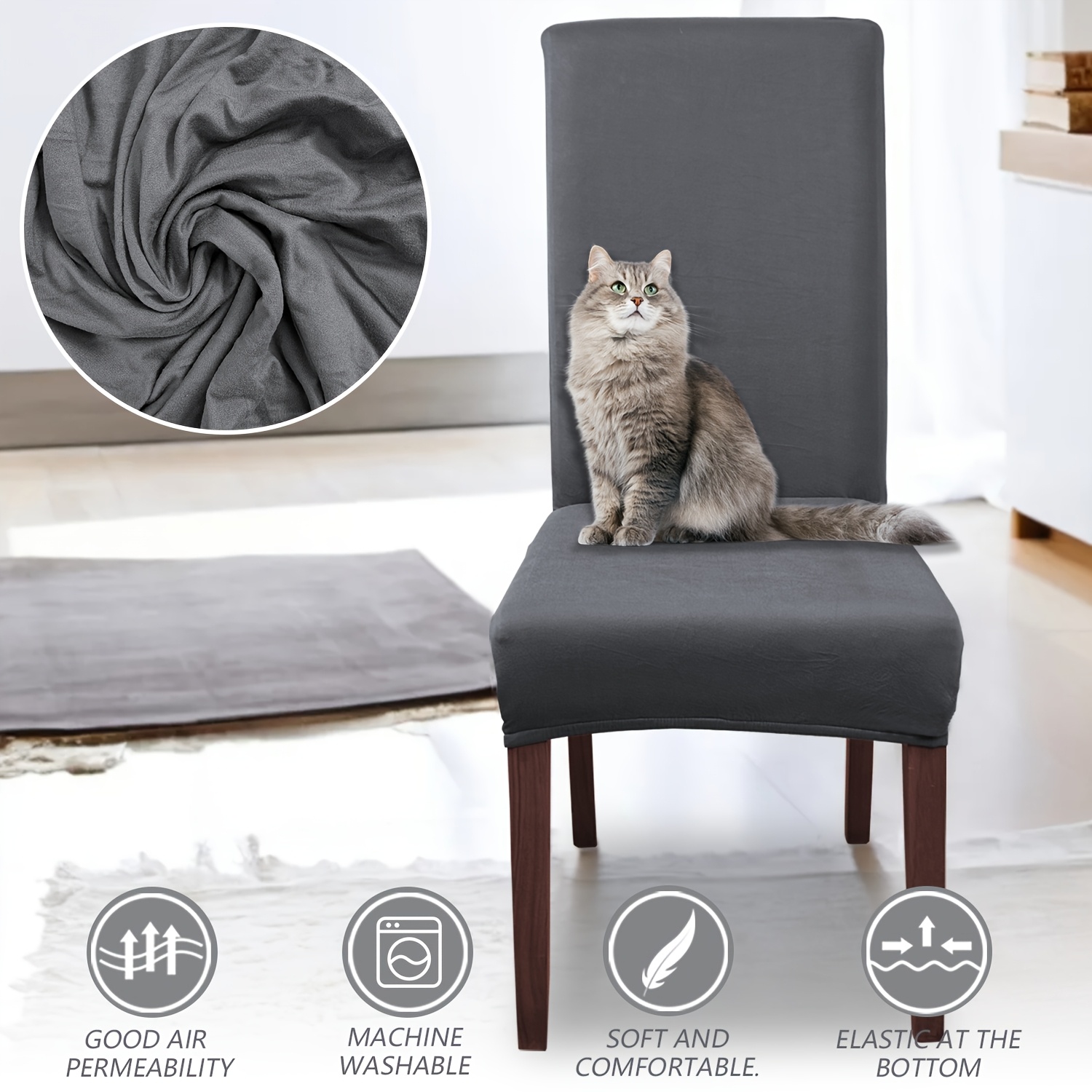 4pcs/6pcs Sliky Fiber Fabric E - Home Textiles China reseña y precio