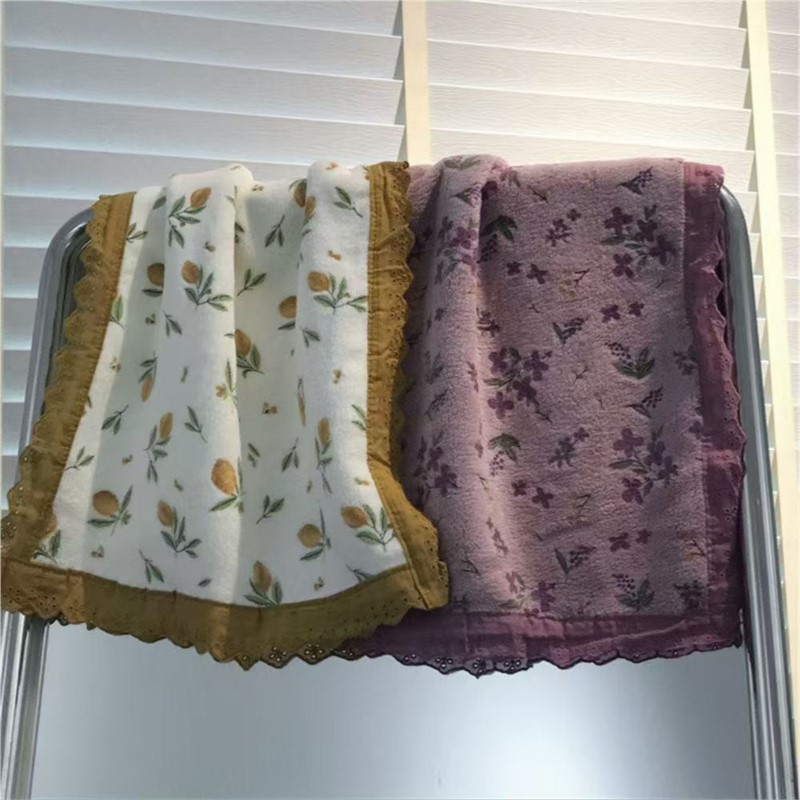 Couple Style Towel With Lace F - Home Textiles Face Towel reseña y precio
