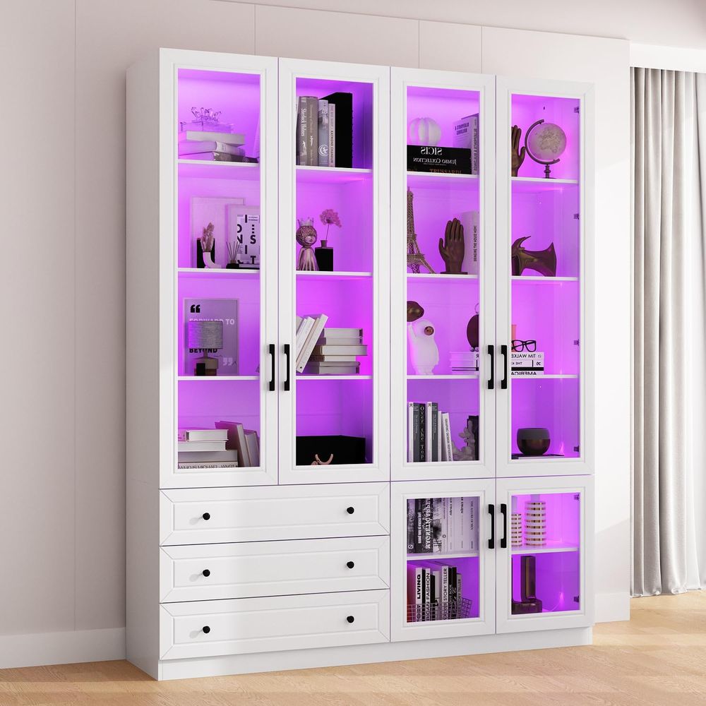 63 Wide Glass Door Display Cab - Home & Hotel Textiles Private Limited reseña y precio