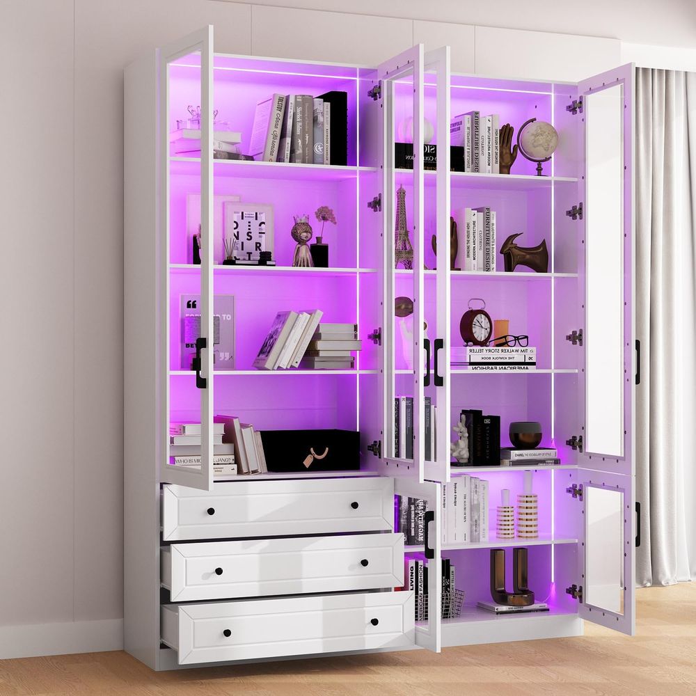 63 Wide Glass Door Display Cab - Home & Hotel Textiles Private Limited reseña y precio