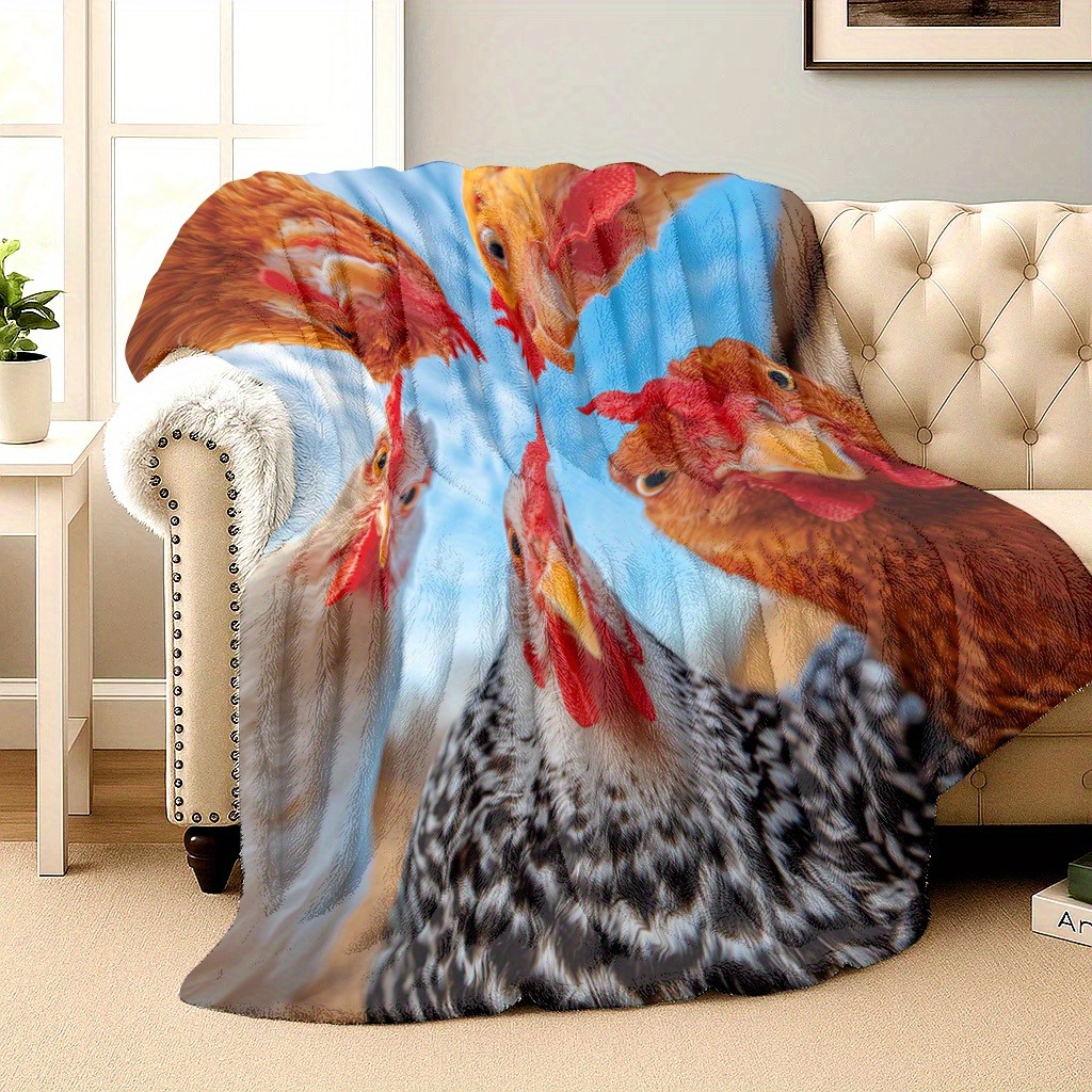 Funny 3D Chicken Face Flannel  - Home Textiles Face Towel reseña y precio