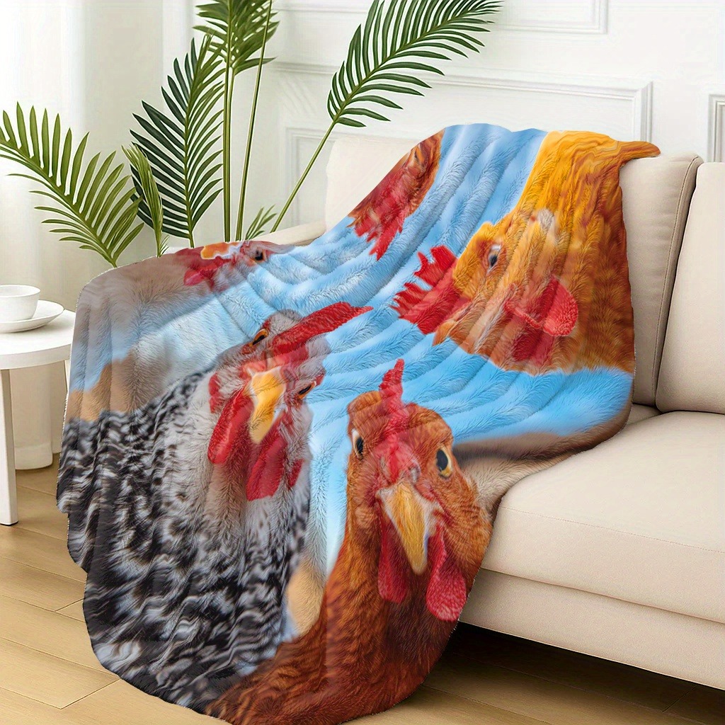 Funny 3D Chicken Face Flannel  - Home Textiles Face Towel reseña y precio