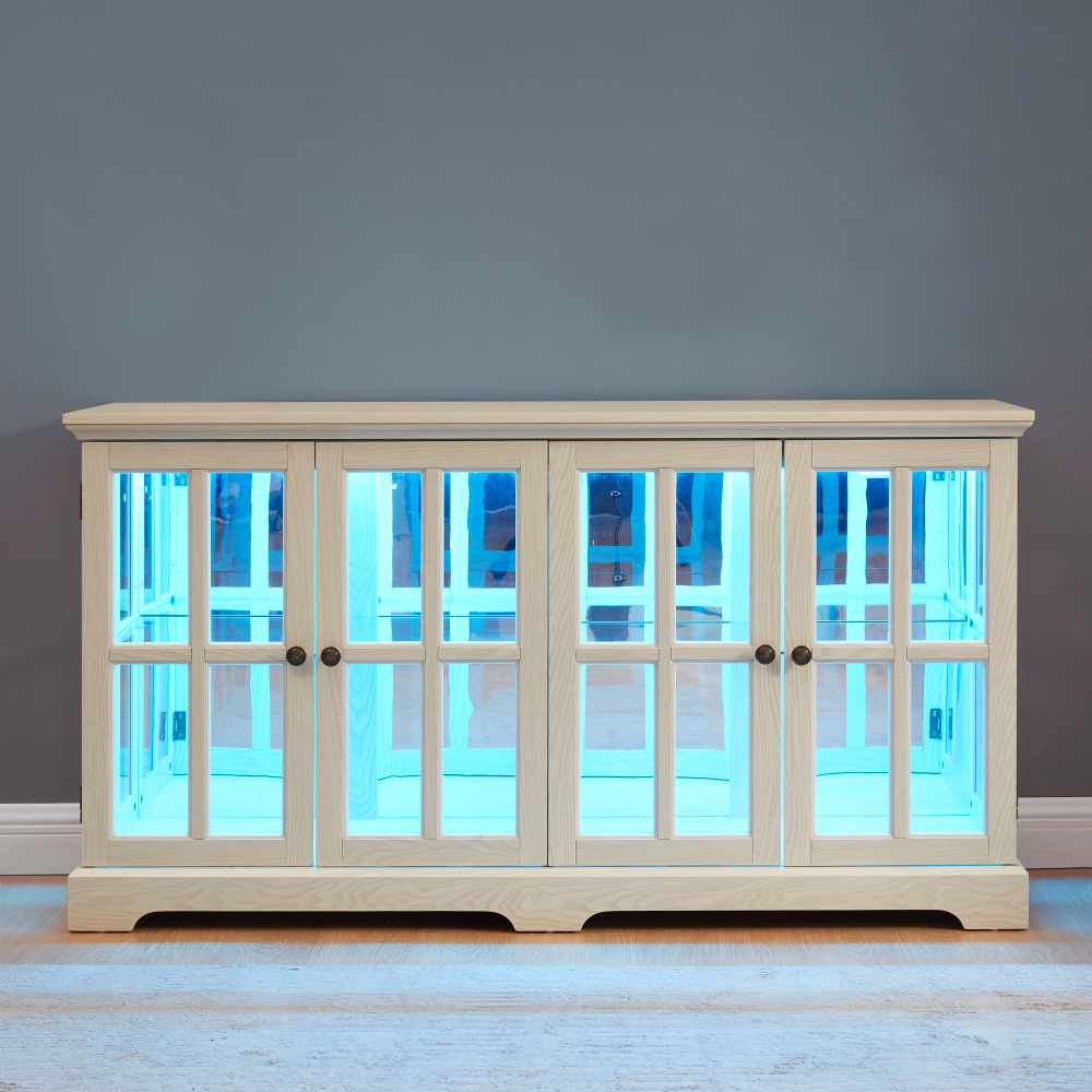 LED Curio Display Cabinet Vint - Home & Hotel Textiles Private Limited reseña y precio