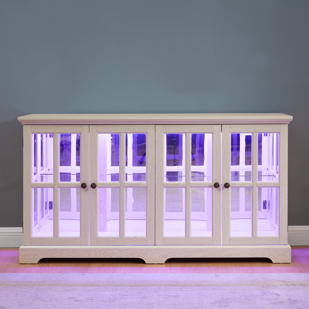 LED Curio Display Cabinet Vint - Home & Hotel Textiles Private Limited reseña y precio