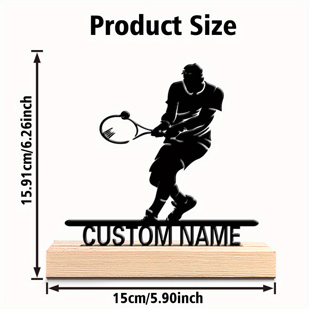 Personalized Tennis Player Met - Home Textiles Products reseña y precio