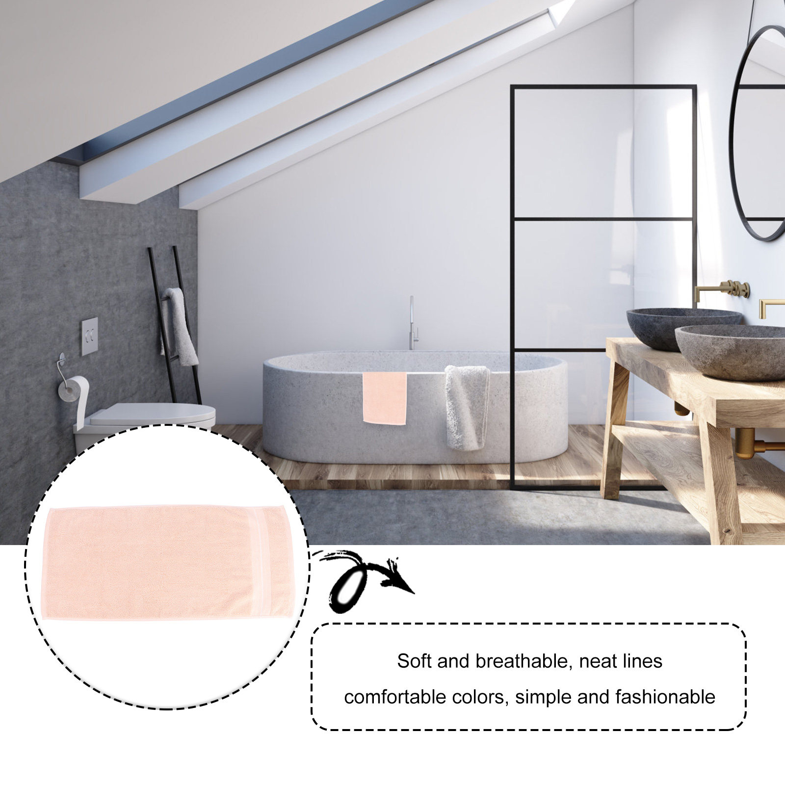 1Pcs Cotton Face Towel Premium - Home Textiles Face Towel reseña y precio
