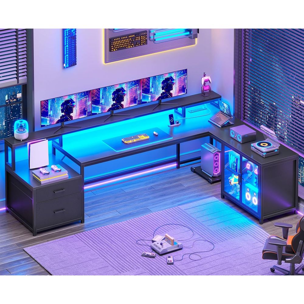 78.7 L-Shaped Gaming Desk with - Home & Hotel Textiles Private Limited reseña y precio