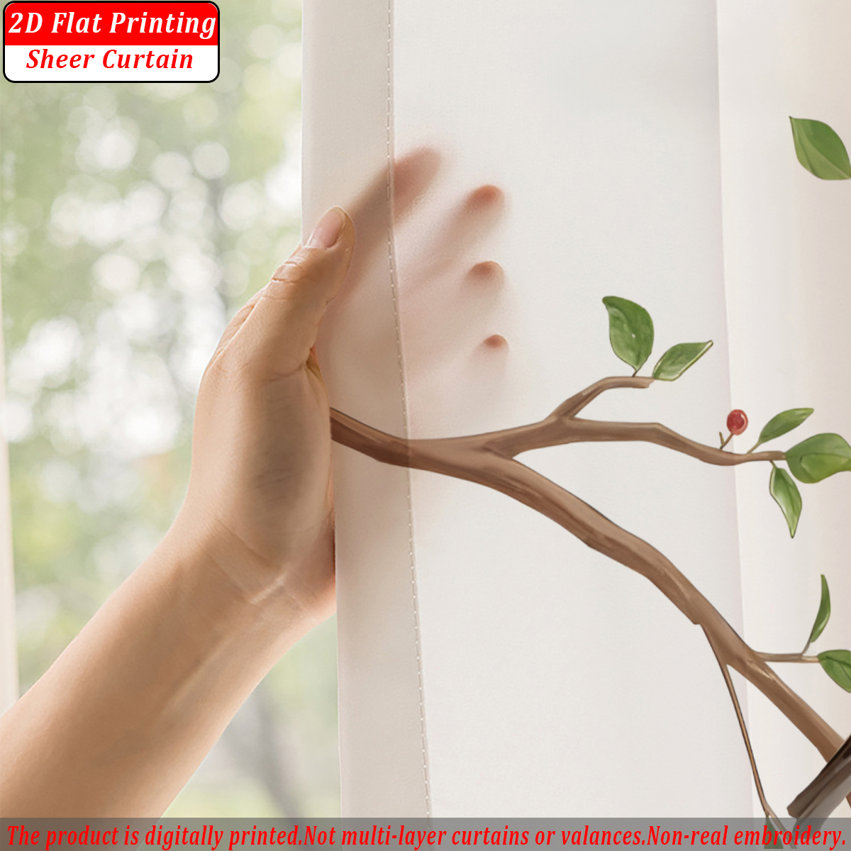 Branches Flying Birds Flat Pri - Home Textiles Products reseña y precio