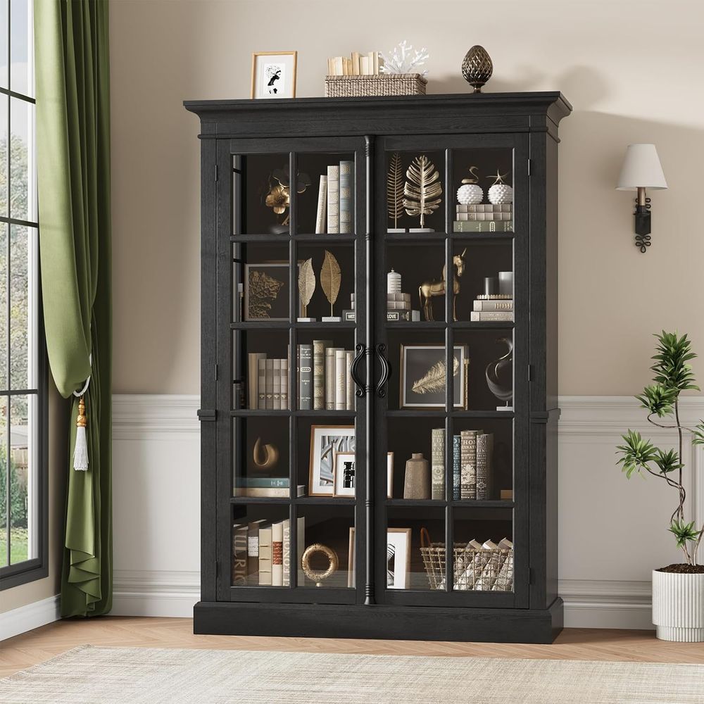 65 Tall Display Cabinet with A - Home & Hotel Textiles Private Limited reseña y precio