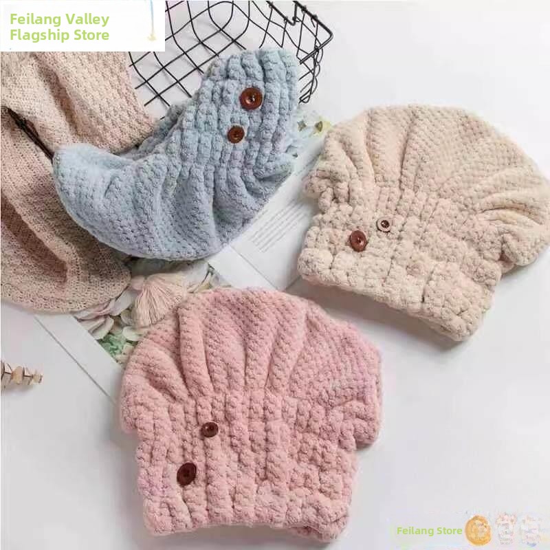 Thickened Quick-Drying Hair Ca - Home Textiles Face Towel reseña y precio